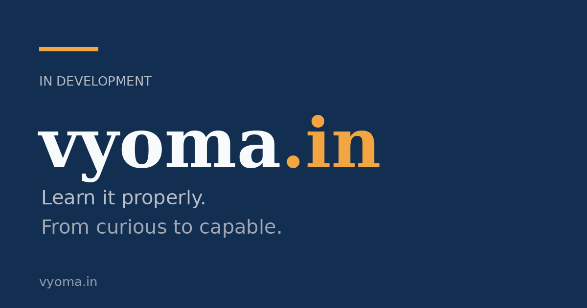 Link preview image for vyoma.in